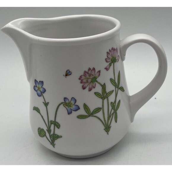 Noritake Progression Clear Day Creamer Covered Sugar Bowl Japan 9071 Floral EUC - Picture 10 of 12